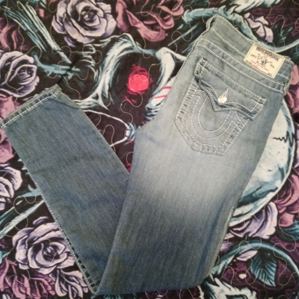 ✨Bling True Religion Skinny Jeans✨ Size 29